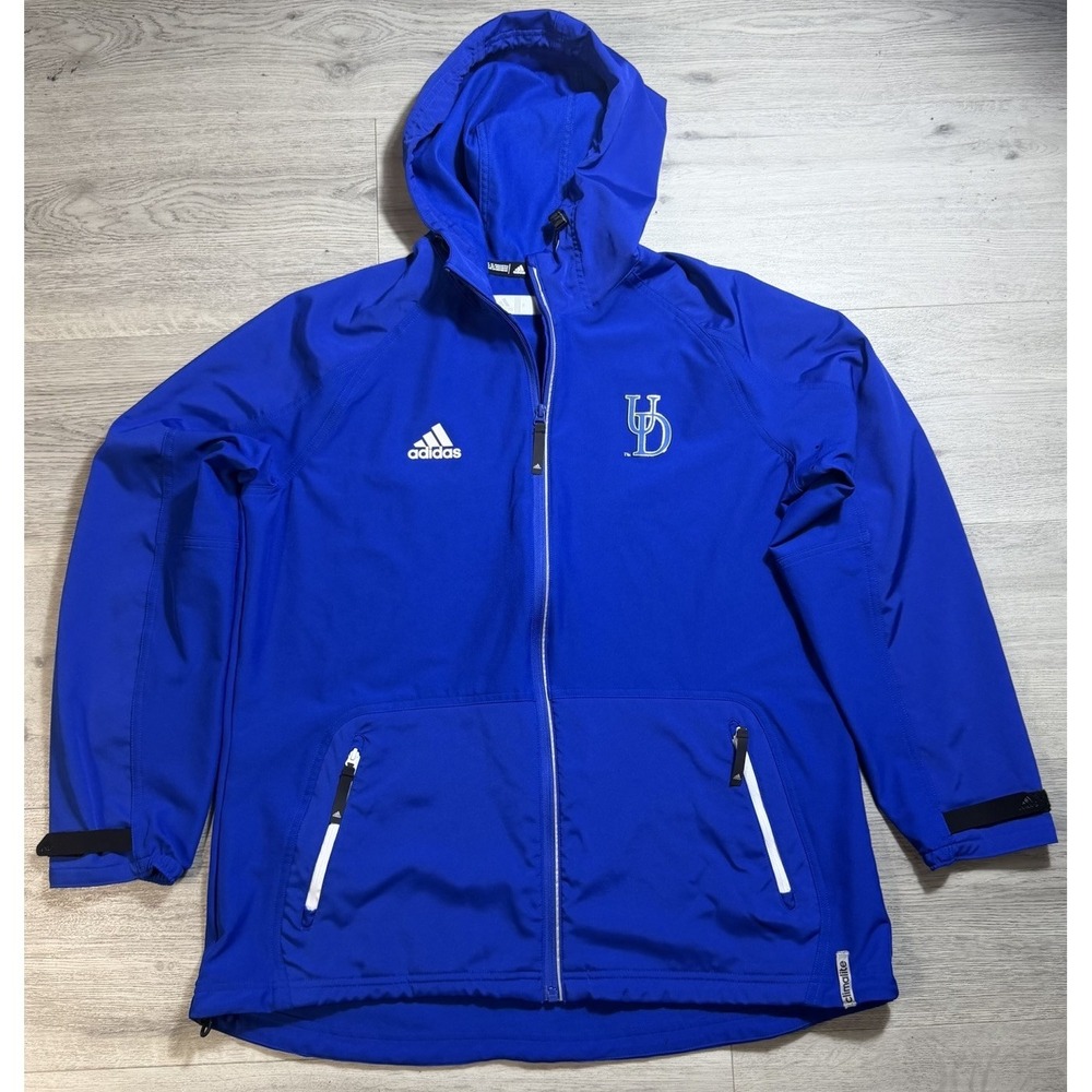 Adidas Climatelite University of Delaware Blue Hooded Jacket Womens‎ XL